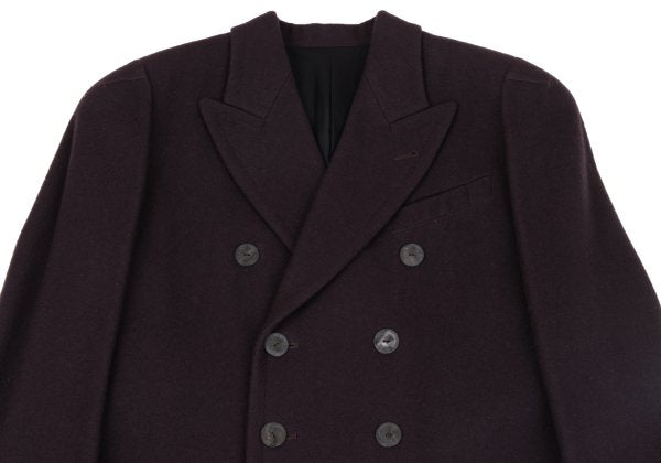 Jean Paul GAULTIER HOMME Bordeaux Wool Lapel Coat Size 48