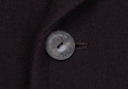 Jean Paul GAULTIER HOMME Bordeaux Wool Lapel Coat Size 48