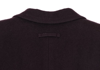 Jean Paul GAULTIER HOMME Bordeaux Wool Lapel Coat Size 48