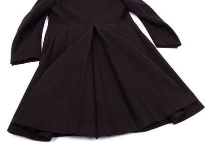 Jean Paul GAULTIER HOMME Bordeaux Wool Lapel Coat Size 48
