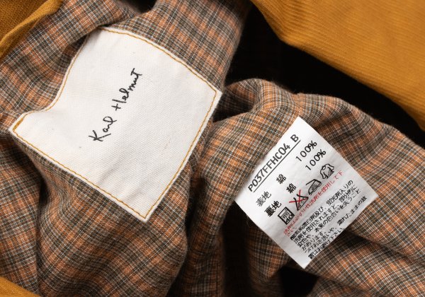 Pink House Karl Helmut Check Lining Patch Jacket Size M