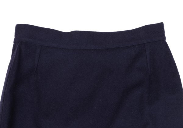 GIANNI VERSACE Purple Wool A-Line Skirt Size 40