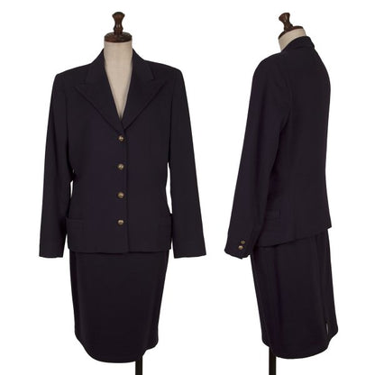 GIANNI VERSACE Purple Wool A-Line Skirt Size 40