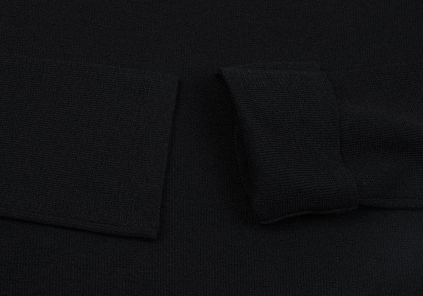Y's U U-Neck Knit Top Black Size 3