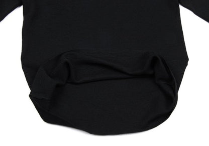 Y's U U-Neck Knit Top Black Size 3