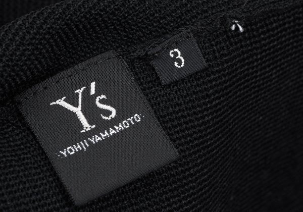 Y's U U-Neck Knit Top Black Size 3