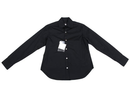 Y's Navy Cotton Round Collar Button-Up Shirt Size 3