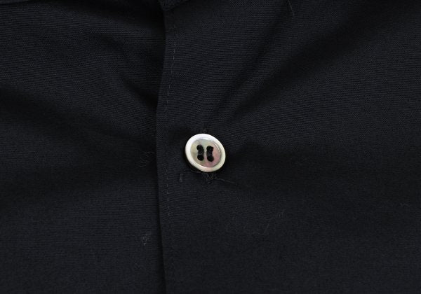 Y's Navy Cotton Round Collar Button-Up Shirt Size 3