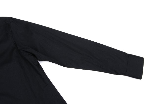 Y's Navy Cotton Round Collar Button-Up Shirt Size 3
