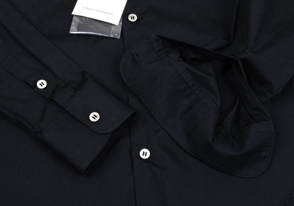 Y's Navy Cotton Round Collar Button-Up Shirt Size 3