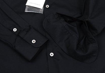 Y's Navy Cotton Round Collar Button-Up Shirt Size 3