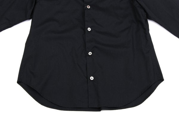 Y's Navy Cotton Round Collar Button-Up Shirt Size 3