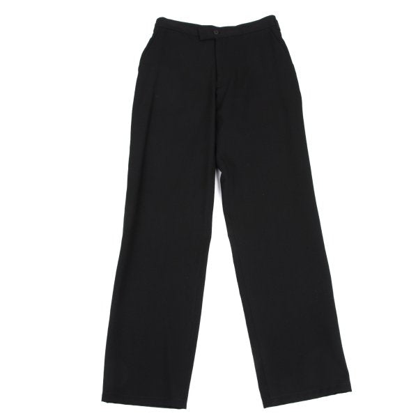 Y's Black Wool Gabardine Tapered Pants Size 1