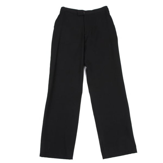 Y's Black Wool Gabardine Tapered Pants Size 1