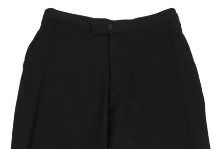 Y's Black Wool Gabardine Tapered Pants Size 1