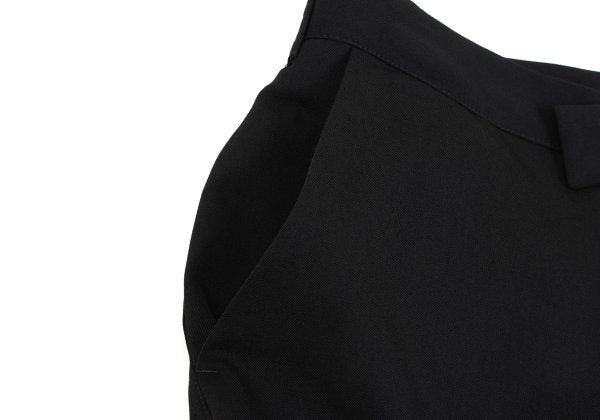 Y's Black Wool Gabardine Tapered Pants Size 1
