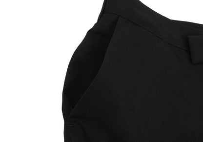 Y's Black Wool Gabardine Tapered Pants Size 1