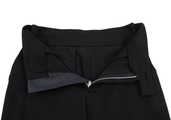 Y's Black Wool Gabardine Tapered Pants Size 1