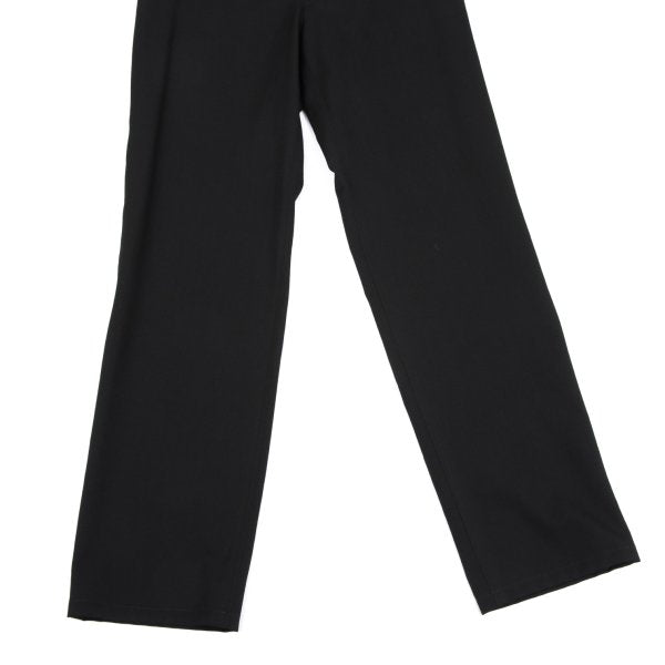Y's Black Wool Gabardine Tapered Pants Size 1