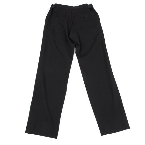 Y's Black Wool Gabardine Tapered Pants Size 1