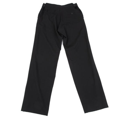 Y's Black Wool Gabardine Tapered Pants Size 1