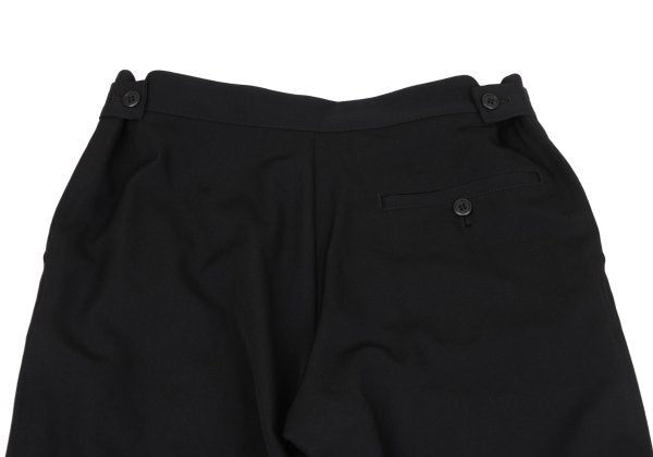 Y's Black Wool Gabardine Tapered Pants Size 1