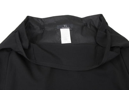 Y's Wool Gabardine Asymmetric Waist Cord Skirt Black Size 3