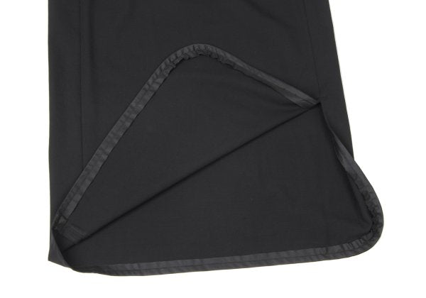 Y's Wool Gabardine Asymmetric Waist Cord Skirt Black Size 3