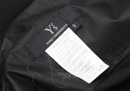 Y's Wool Gabardine Asymmetric Waist Cord Skirt Black Size 3