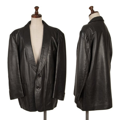 tricot COMME des GARCONS 80s Leather Jacket Black Size M