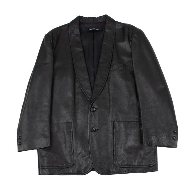 tricot COMME des GARCONS 80s Leather Jacket Black Size M