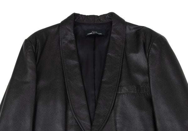 tricot COMME des GARCONS 80s Leather Jacket Black Size M