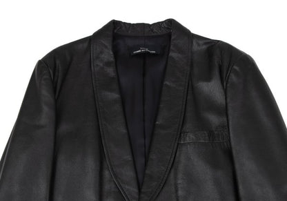 tricot COMME des GARCONS 80s Leather Jacket Black Size M