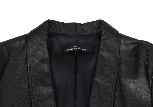 tricot COMME des GARCONS 80s Leather Jacket Black Size M