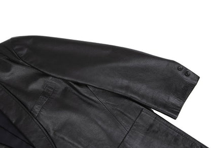 tricot COMME des GARCONS 80s Leather Jacket Black Size M