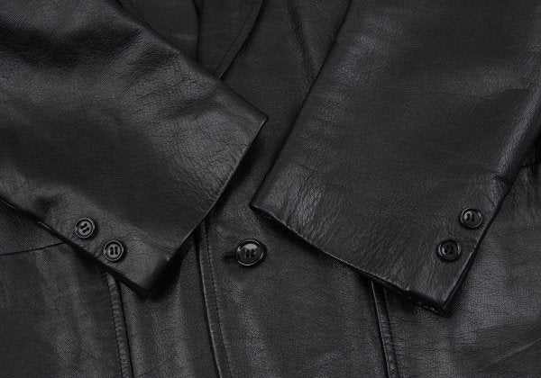 tricot COMME des GARCONS 80s Leather Jacket Black Size M
