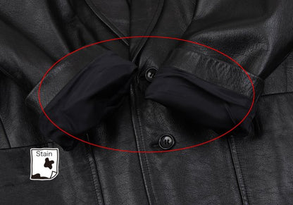 tricot COMME des GARCONS 80s Leather Jacket Black Size M