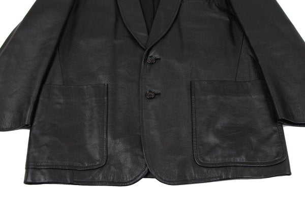 tricot COMME des GARCONS 80s Leather Jacket Black Size M