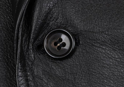 tricot COMME des GARCONS 80s Leather Jacket Black Size M
