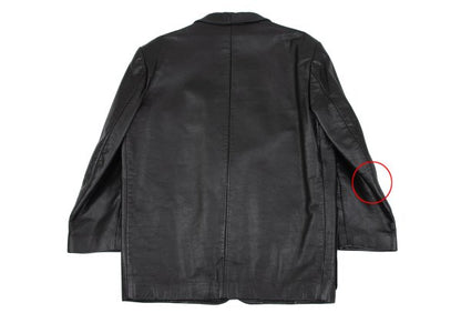 tricot COMME des GARCONS 80s Leather Jacket Black Size M