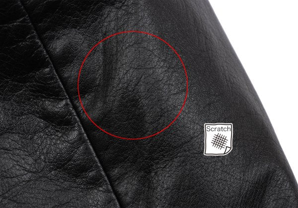 tricot COMME des GARCONS 80s Leather Jacket Black Size M