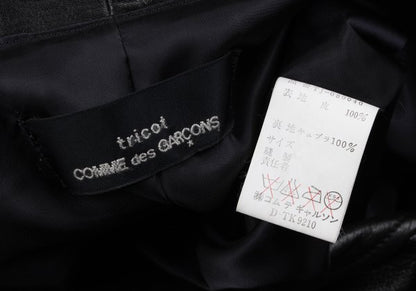 tricot COMME des GARCONS 80s Leather Jacket Black Size M