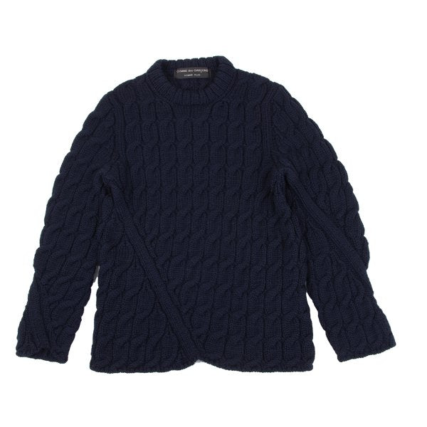 COMME des GARCONS HOMME PLUS 97AW Wool Sweater Navy Size M