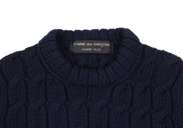 COMME des GARCONS HOMME PLUS 97AW Wool Sweater Navy Size M