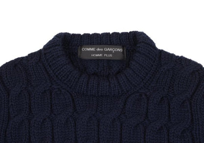 COMME des GARCONS HOMME PLUS 97AW Wool Sweater Navy Size M