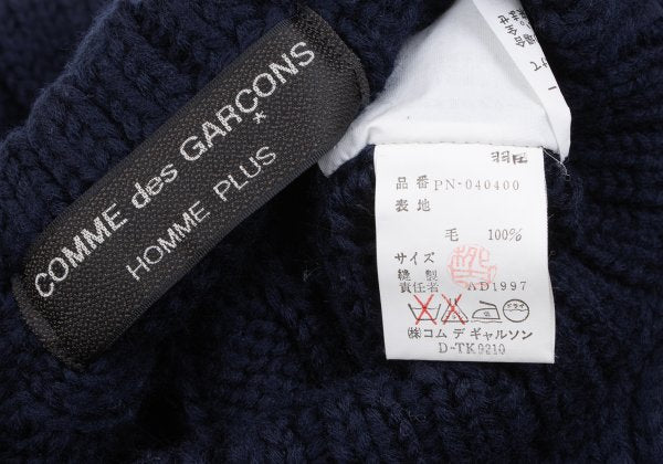 COMME des GARCONS HOMME PLUS 97AW Wool Sweater Navy Size M