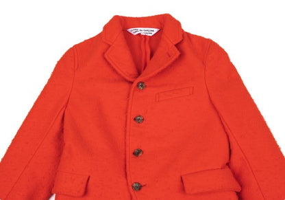 COMME des GARCONS Pilling Felt 4-Button Jacket Red Size SS