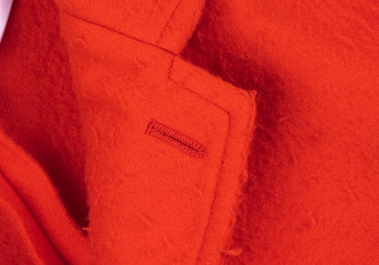COMME des GARCONS Pilling Felt 4-Button Jacket Red Size SS