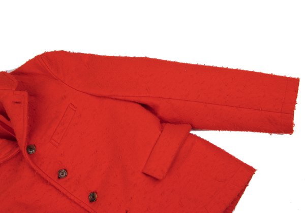 COMME des GARCONS Pilling Felt 4-Button Jacket Red Size SS