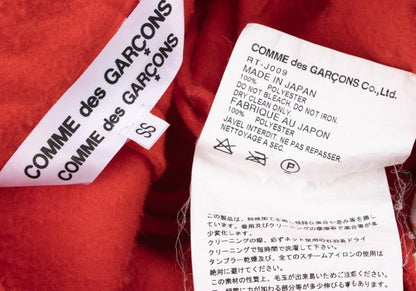 COMME des GARCONS Pilling Felt 4-Button Jacket Red Size SS